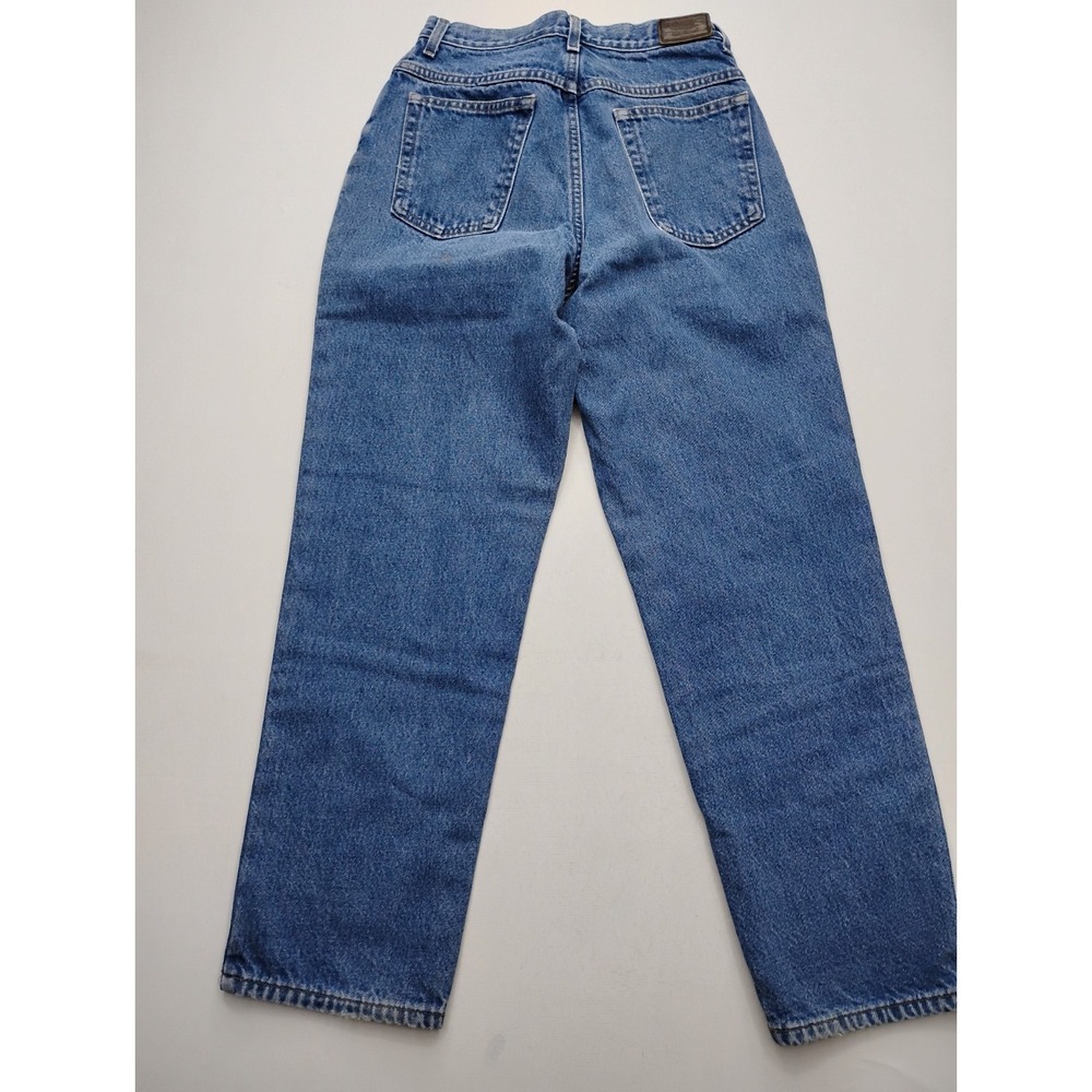 LL Bean Straight Leg Classic Fit Size 28x30 Medium Insulated Women Jeans Blue